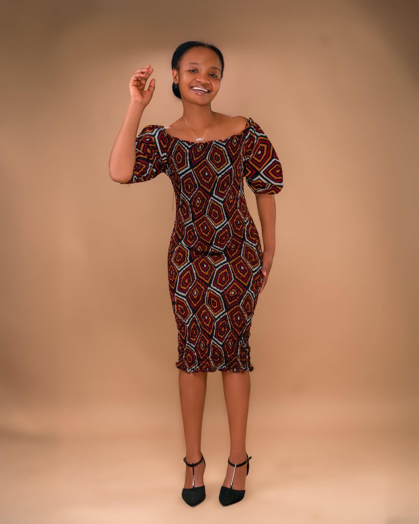 Patterned Charm ( Knee length)