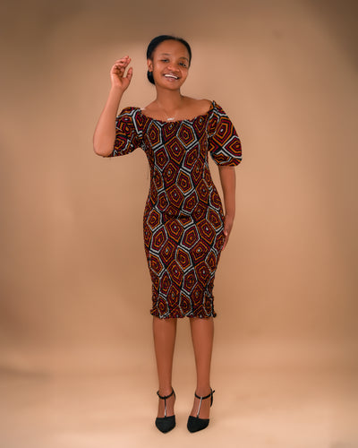 Patterned Charm ( Knee length)