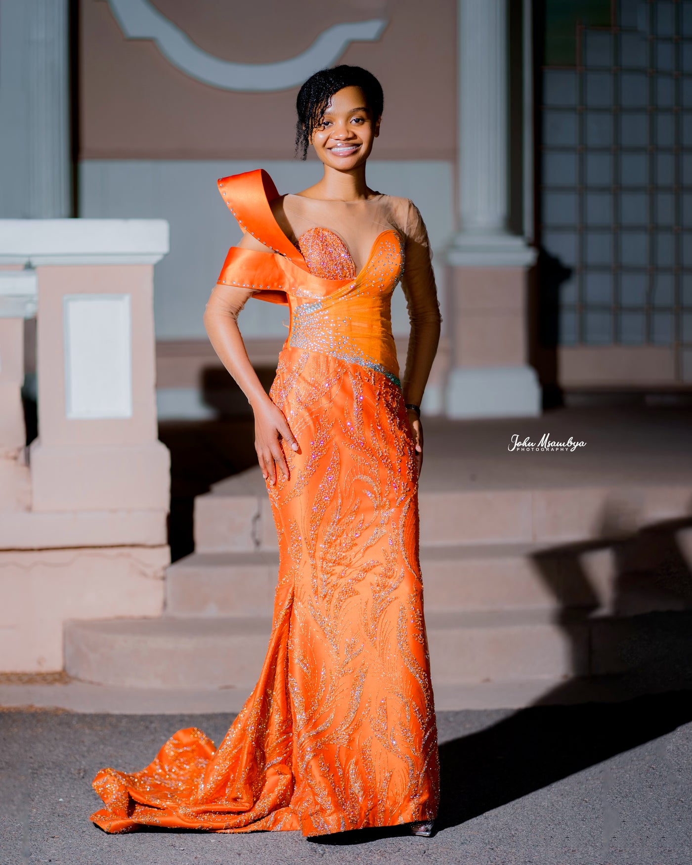 Sunset Radiance Gown