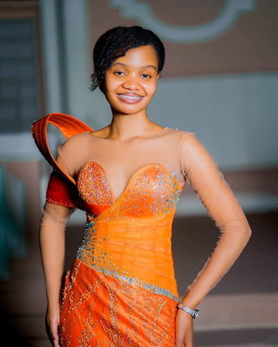 Sunset Radiance Gown